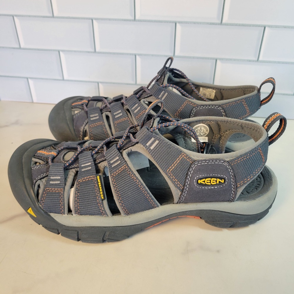 Keen Newport H2 Mens Waterproof Hiking Sport Sandals Gray Size 9 Water Shoe